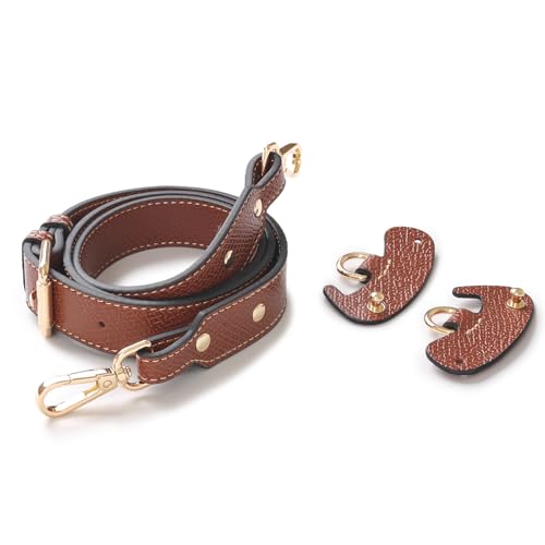 KOMHPS Substituição de alças de bolsa, bolsa de mão de couro, alça de ombro transversal, kit ajustáv