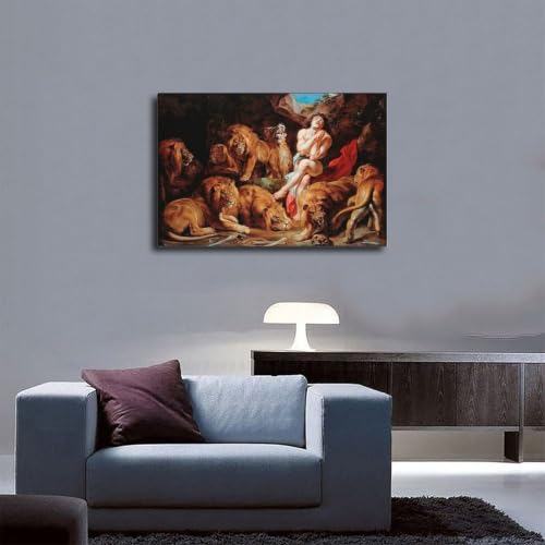 Toile Daniel in The Lions Den Rubens solution déco murale pour petit bureau vide