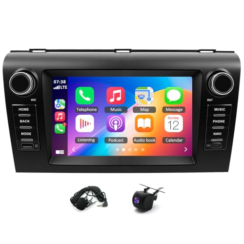 Autoradio Android 14 Mazda 3 avec écran tactile Bluetooth 7 pouces et caméra recul double din