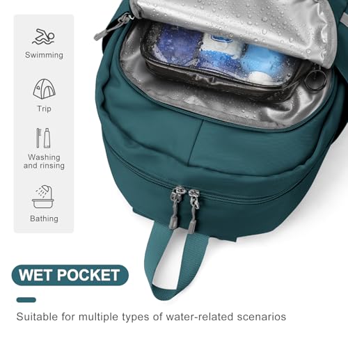 coofay Gym Backpack For Women Waterproof Backpack With Shoe Compartment Lightweight Travel Backpack Sports Backpacks Small Gym Bag