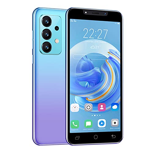 HyRich Teléfonos móviles baratos, 4.5 pulgadas 3G Android Smartphone, cámaras duales SIM duales, WIFI, Bluetooth, teléfonos celulares básicos GPS (A52s-Purple) Cover