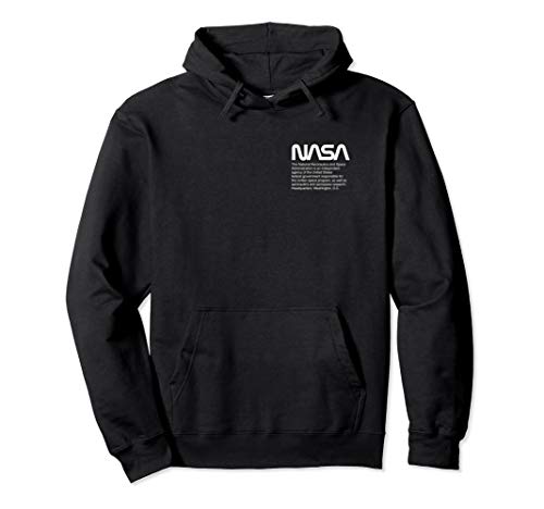 NASA worm - NASA legal description text NASA Pullover Hoodie