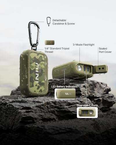 INIU Outdoor Rugged 10000mAh Portable Charger, 45W Fast Charging Power Bank, view 5