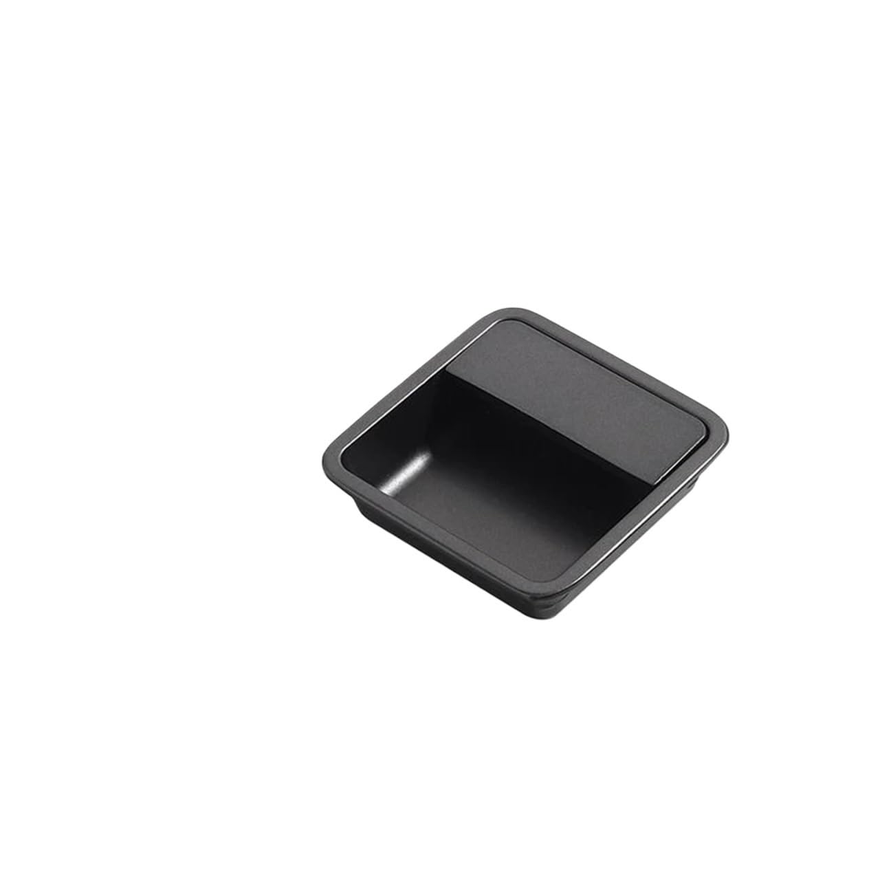 ATEUXOL Recessed Door Handles Modern Sliding Door Concealed Handle Slotted Embedded Buckle Furniture Handles Wardrobe Push Pull Hidden(Dark Gray 57mm)