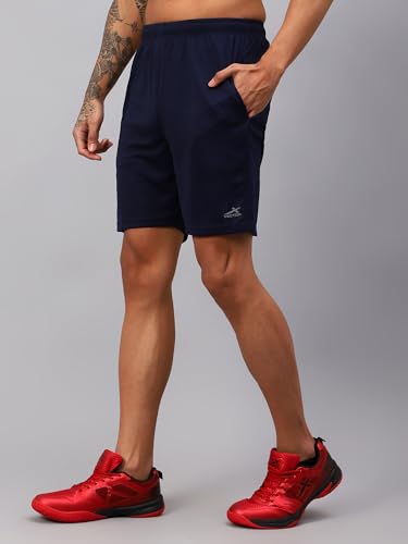 Image of Vector X OMS-158 Mens Solid Pattern Regular Dry Fit Athletic, Running, Gym, Outdoor, Workout Training Light Weight Sports Active Shorts