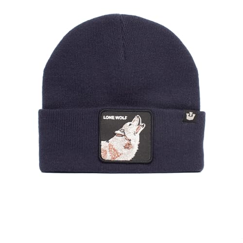 Goorin Bros. Beanie Wolf Man Lone Wolf Dark Navy Dunkelblau, Size:OneSize