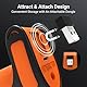 Tera Pro 3 in 1 Extreme Leistung Barcodescanner Kabellos 1D 2D QR Bluetooth Kabellos 2,4G & Kabelgebunden USB-C Industriell 1D Barcode Scanner 2500mAh Exzellente Fallfestigkeit mit Ständer 8100 Orange