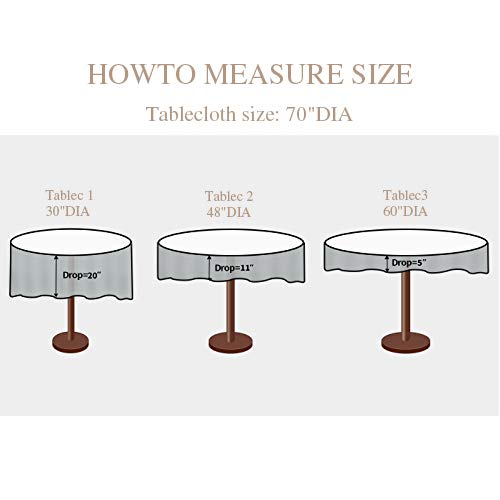 YONGDA-48 inch Round Silver Sequined Tablecloth can be Used for Parties, Weddings, banquets and Other Activities