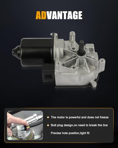 Image of ROADFAR Front Windshield Wiper Motor Fit for GMC for P3500 1993-1999 | Fit For Chevrolet For G10 1992-1995|For G20 For G30 P30 1993-1999|For GMC For G1500 1992-1995|OE 22110519|22137782|5 Pins