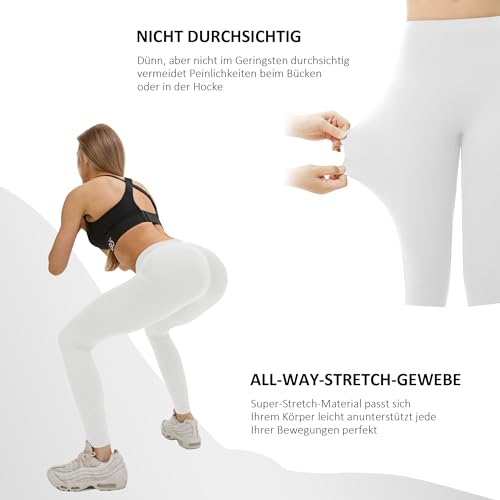 Mallas deporte mujer con elasticidad premium para yoga sin transparencias 4