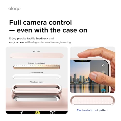 Image of elago for iPhone 17 Pro Max Case, Premium Magnetic Silicone Case, Compatible with MagSafe, Liquid Silicone Material, Protective Cover, Shockproof, Slim Phone, 6.9 inch (Lovely Pink)