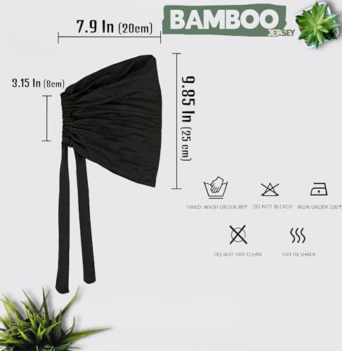 NAJD - Jersey Hijab UnderScarf for Women Stretchy, Hijab UnderCap Non Slip, Under Scarf Cap with Tie-Back Closure for Women3