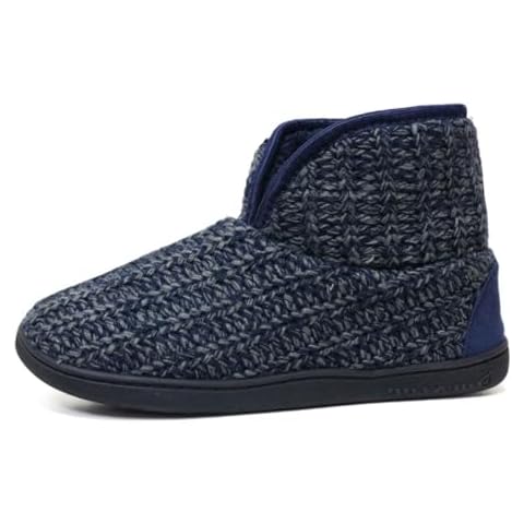 DUNLOP Men's Warm Faux Fur Slipper Boots Cover