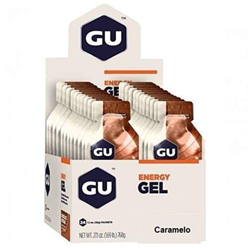 GU Energy Gel Caixa (24 unidades) - Sabor Caramelo, GU energy