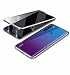 Produktbild EUDTH Redmi Note 8T Hülle, Handyhülle Magnetische Metall Bumper Flip Case mit Transparent Gehärtetes Glas Vorder und Rückseite 360 Grad Coverage Schutzhülle für Xiaomi Redmi Note 8T 6.3" -Silber