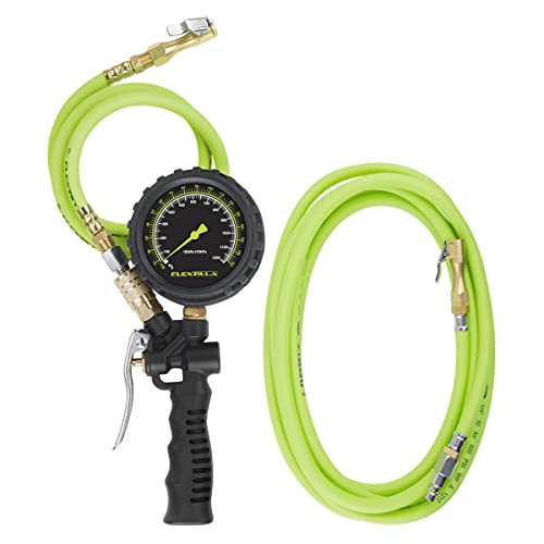 Flexzilla Inflator Kit with 3 ft. and 15 ft. Quick Connect Hose, Lock-On Chuck (0-170 PSI) - AL2025FZ-2 - image 1