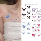 Zoom IMG-2 dazzjoy tatuaggi a farfalla 12 Zoom IMG-2 dazzjoy tatuaggi a farfalla 12