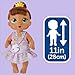 Baby Alive Bubbly Tea Party Sophia Sparkle Doll with Teapot Accessories, Brown Hair, 11 Inches, Toys for 3 Year Old Girls and Boys & Up