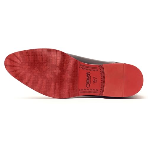 Image of Carlos Santana Morello Lace-Up Traditional Chukka Boots for Men | Lightweight EVA Outsole & Cushion Comfort Leather Footbed | with Crocodile Print on Calfskin Leather