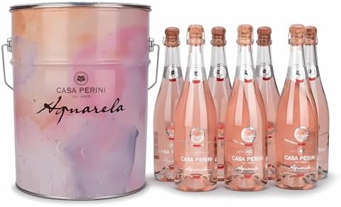Espumante Rosé Aquarela Casa Perini Balde C/7 Garrafas