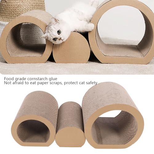 Rascador para gatos de interior tipo túnel de cartón ecológico en tres medidas 6