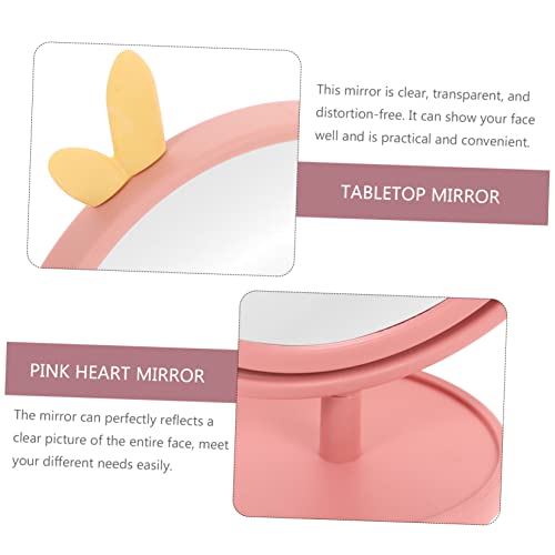 Ipetboom 2pcs Espejo Maquillaje Portátil de Mesa miniatura 3