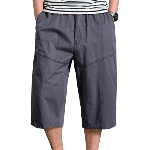 Pantalones cortos cargo de algodón para hombre miniatura 1