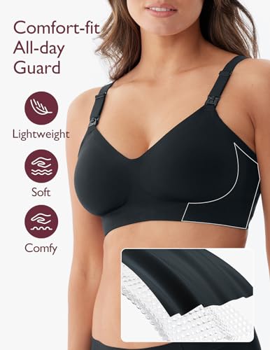Image of Momcozy Nursing Bras for Breastfeeding, YN21 Seamless Ultra Comfort Maternity Bra, Natural Shape, Pregnancy Sleep Bralette