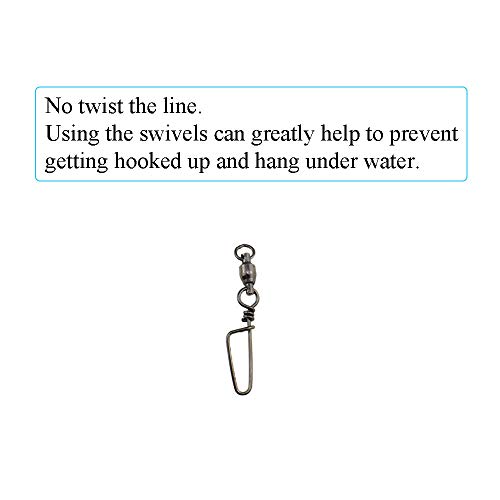 image for Hao Pro Fishing Rolling Snap Swivels 44mm Length 73lb Barrel Column Be