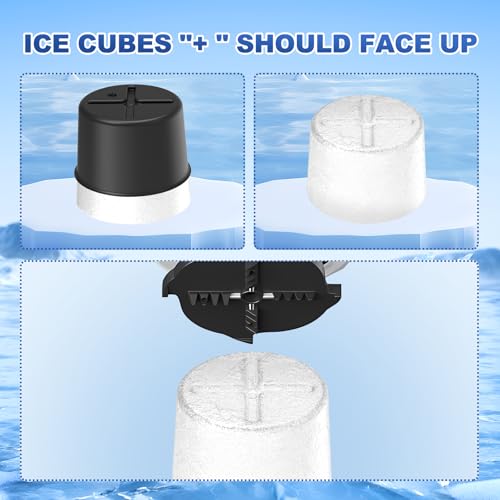 Ice Mold Accessory for KitchenAid Shave Ice Attachment, Reusable Plastic Ice Molds with Lids for Kitchenaid Ice Shaver Attachment - 8PCS
