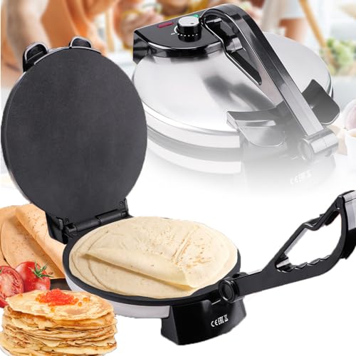 Máquina para Hacer Panqueques Antiadherente De 1800 W, Indicador LED, Máquina para Hacer Pita, Calefacción De Doble Cara, Hacer Chapati Y Tortilla Fácilmente