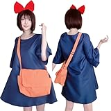 [MINCOS] ハロウィン 魔女 キキ コスプレ 魔女の宅急便 衣装 仮装 コスチューム (３点セット)