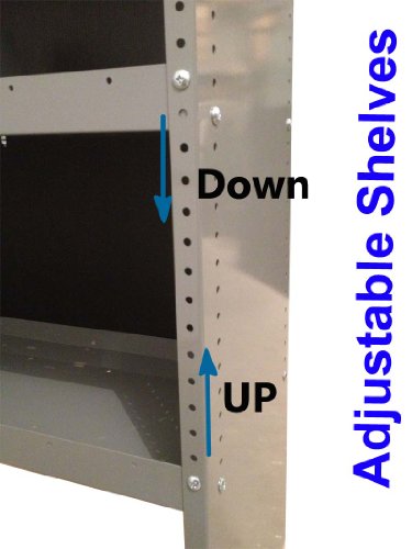 True Racks Aluminum Van Shelving Storage Unit - 38" L X 13" D X 44" H #TOP2