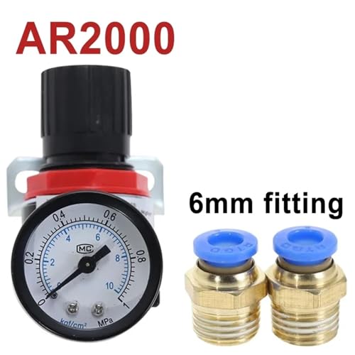 Régulateur AR2000 1/4" contre les variations de pression du compresseur d'air PC8mm - 4