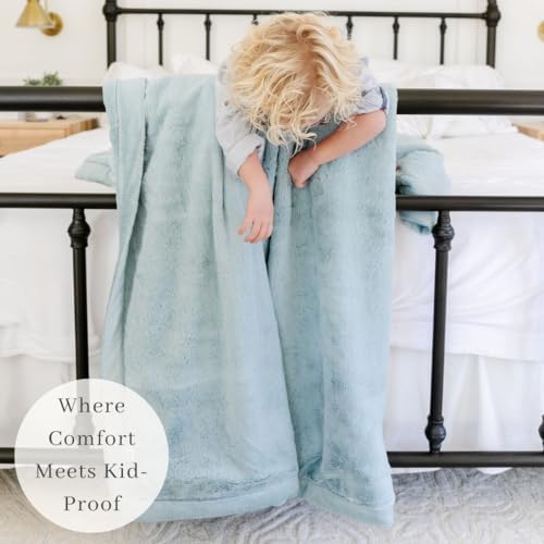 Image of SARANONI Luxury Lush Kids Blanket | Ultra-Soft & Cozy Plush Comfy Blankets for Kids & Teens | Dew - 40 inch x 60 inch