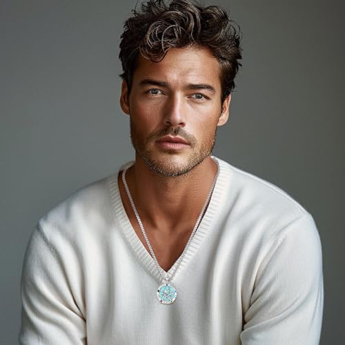 Eusense Triple Moon Goddess Necklac for Women Men Tree of Life Pendant Tetragrammaton Necklace Sterling Silver 925 Pentagram Moon Pentacle Goddess Pagan Wiccan Tree Life Jewelry3