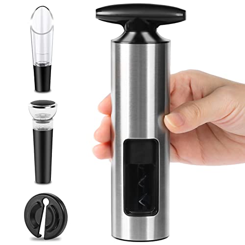 Weinöffner-Set Premium – Inkl. Folienschneider, Ausgießer, Stopfen & Ersatzspiralen Im Geschenkkarton