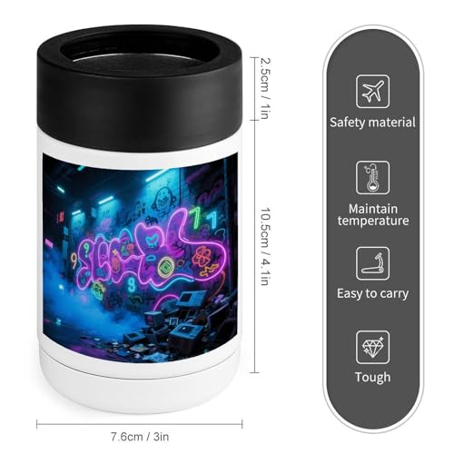 Neveras portátiles con aislamiento térmico avanzado y diseño de grafiti electrónico resistente 2