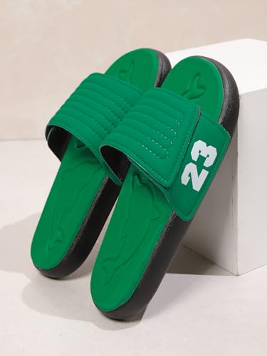 Image of DREAM LAKE Men's Sport Slide Sandals, Flexible Midsole, Casual Beach Slides