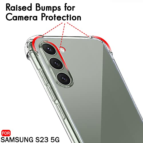 Image of TheGiftKart Ultra-Hybrid Crystal Clear Back Cover Case for Samsung Galaxy S23 5G | 360 Degree Protection | Shockproof Design | Hard Back Cover Case for Samsung Galaxy S23 5G (PC & TPU | Transparent)
