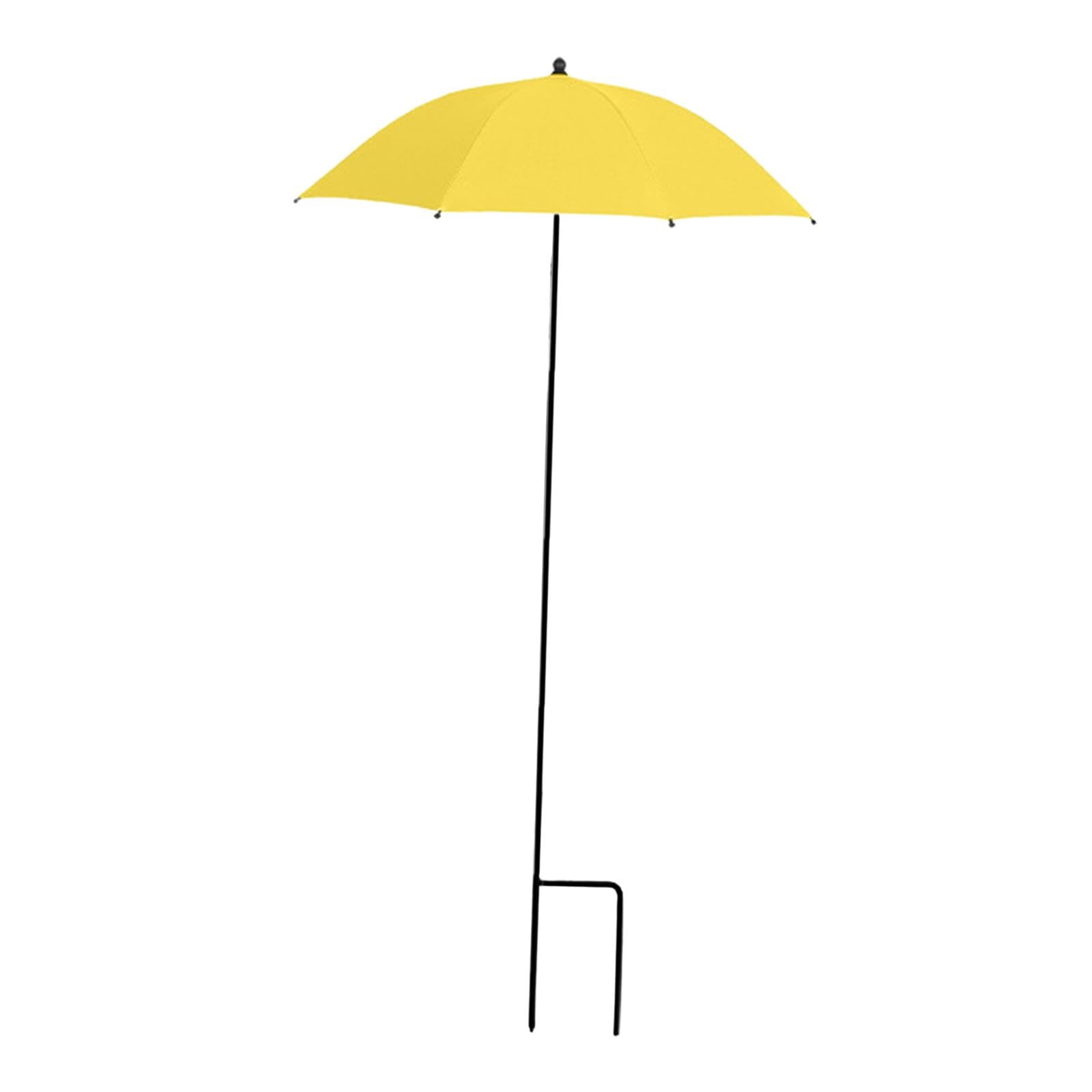 Whtkoph Plant Umbrella Shade Cover Sun Protection for Potted Plants for Patio Yard Outside, Yellow