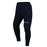 KELME Soccer Goalie Pants, Padded Goalkeeper Pants, Paintball Pants Youth 14 Blue Orange