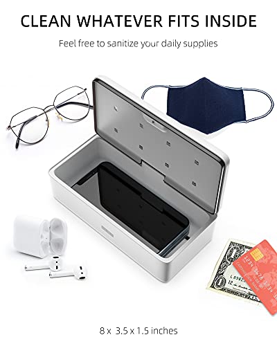 UV Light Sanitizer Box, UVC Phone Sanitizer Box for Smartphone,Jewellery and Household Items - Image 5