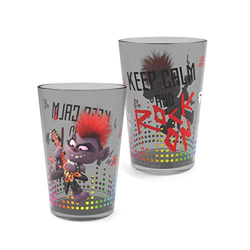 Image of Zak Designs 14.5oz DreamWorks Trolls World Tour Nesting Tumbler Set Includes Durable Plastic Cups, Fun Drinkware is Perfect for Kids, 4pk (14.5oz, Poppy & Friends)