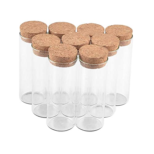 36ピース40 ml小さなガラス瓶、コルクストッパー付きテストチューブボトル、グラスボトルコルクストッパー、結婚式の好意のための小さなガラス瓶(36,40 ml -30x80mm)