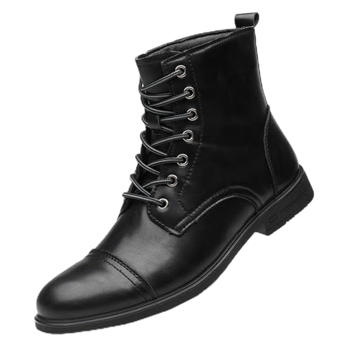 [IJGE] �҂ݏグ�u�[�c �u���b�N �����Y �v���[���g�D �a�m�C 26.0cm �H�~ �u�[�e�B �n�C�J�b�g �r�W�l�X�V���[�Y �ʋC�� ���[�X�A�b�v �E�H�[�L���O �t�H�[�}�� �h���X�V���[�Y �ʋ� �I�t�B�X �h�� �`�F���V�[�u�[�c �V���[�g�� �A�E�g�h�A