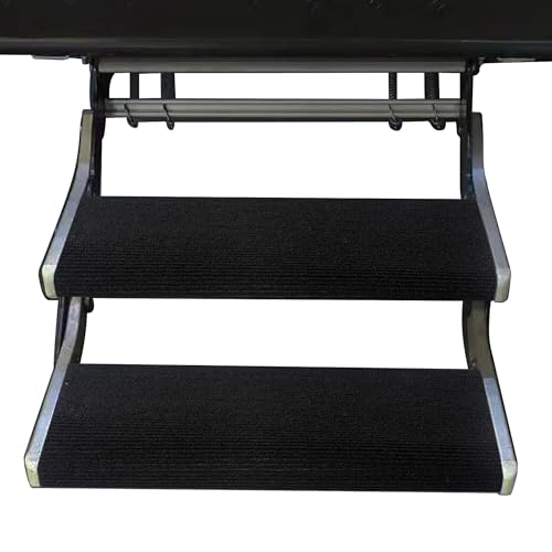 NEWFOM RV Step Covers 2 Pack 18-23 Inch Wide RV Step Rug Camper Stair Cover for Manual & Electric RV Steps