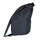 Fjordlaender Crossbody Bag - Schultertasche Slingbag Daypack - anthrazit