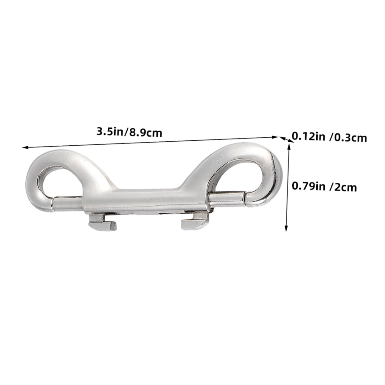 6pcs Double Ended Bolt Snap Hooks for Dog Leashes Heavy Duty Trigger Snaps Secure Closure Clips for Pet Training and Backpacks