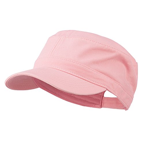 Otto Caps Garment Washed Adjustable Army Cap - Pink Osfm #TOP3